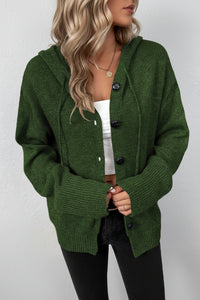 Hooded Cardigan with Drawstring for Effortless Layering 1