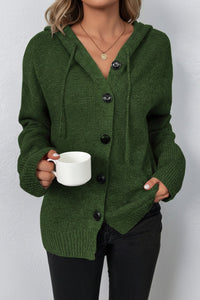 Hooded Cardigan with Drawstring for Effortless Layering 10