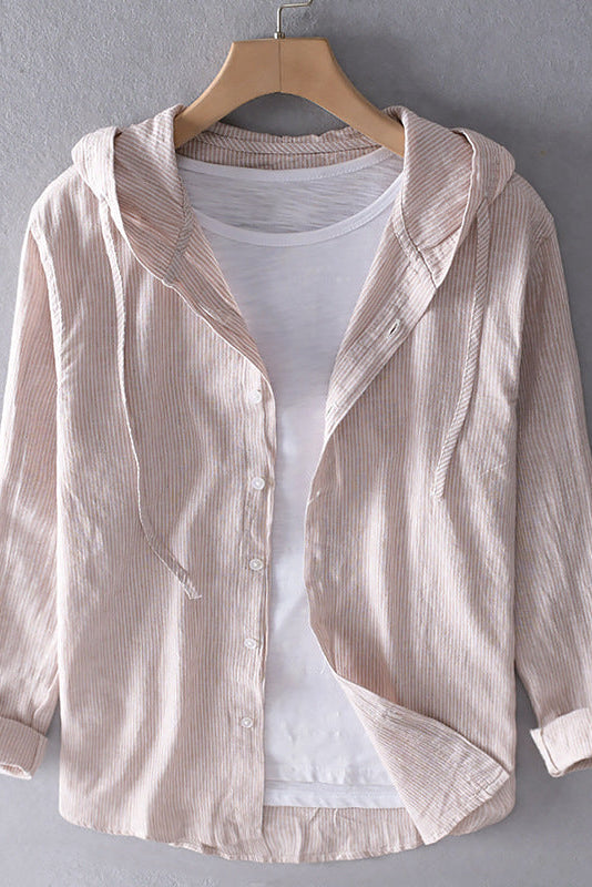 Hooded Long Sleeve Top with Adjustable Drawstring for Effortless Comfort 3