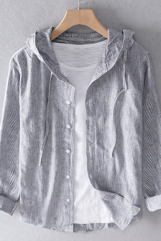 Hooded Long Sleeve Top with Adjustable Drawstring for Effortless Comfort 7