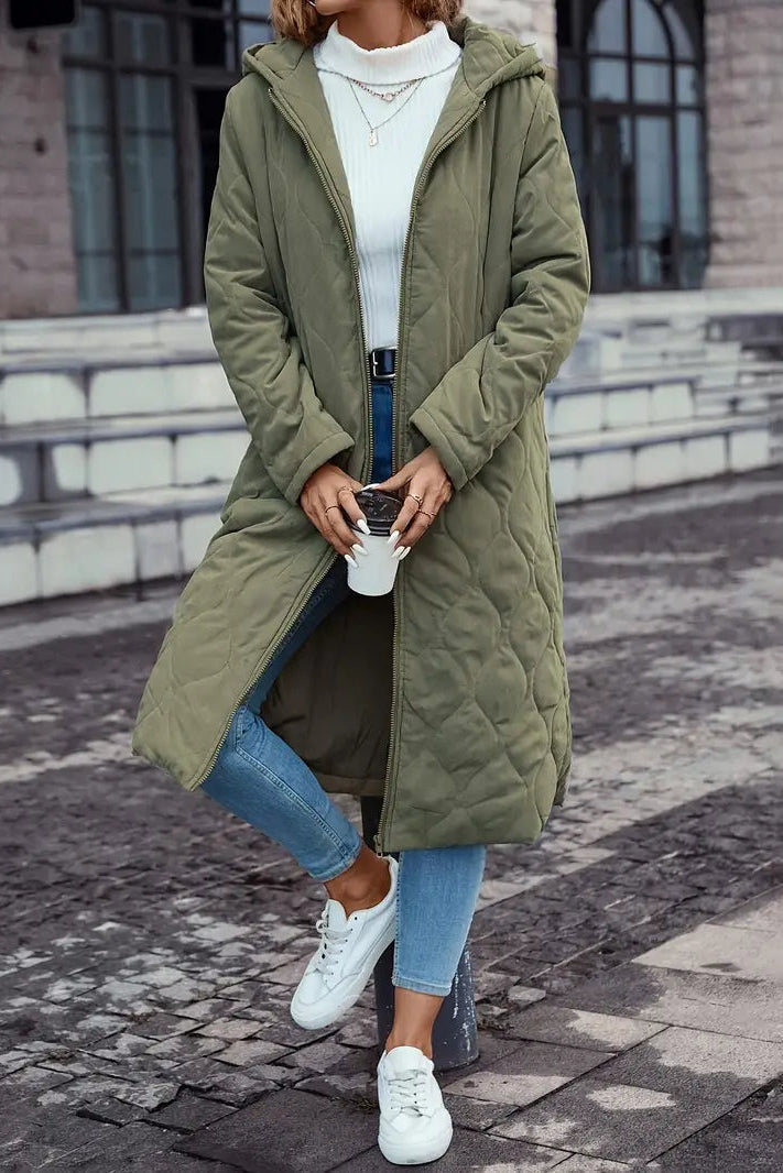Hooded Quilted Jacket for Modern Warmth and Style 2