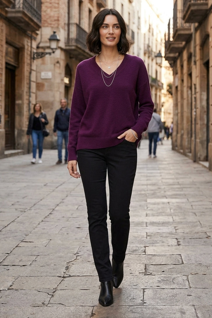 Everyday V-Neck Comfort Sweater