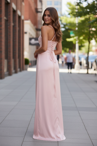 Elegant Neckline Maxi Dress