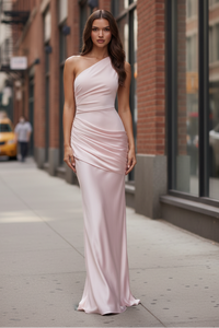 Comfort Fit One-Shoulder Maxi Dress