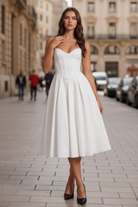 Delicate Flared Midi Dress