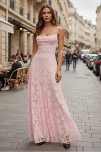 Flattering Maxi Dress Pink