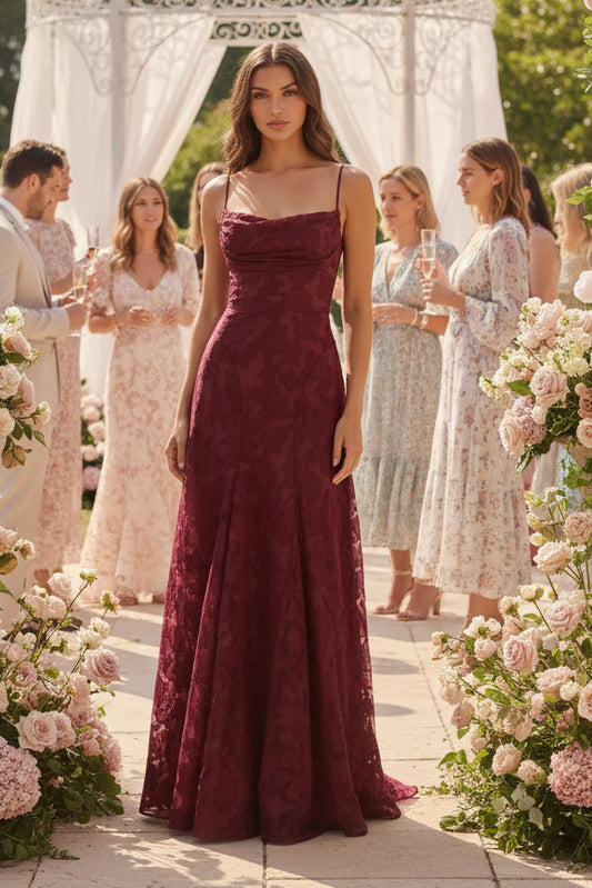 Romantic Texture Maxi Dress