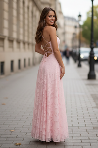 Flattering Maxi Dress Pink