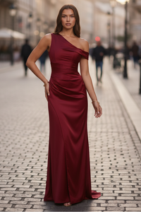 Elegant One-Shoulder Maxi Dress