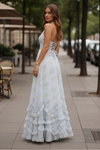 Soft Occasion Halter Dress