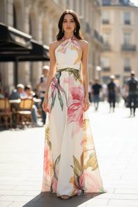 Flowing Halter Maxi Dress