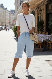 Loose Fit Capri Pants