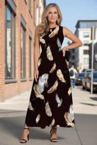Flattering A-Line Maxi Dress
