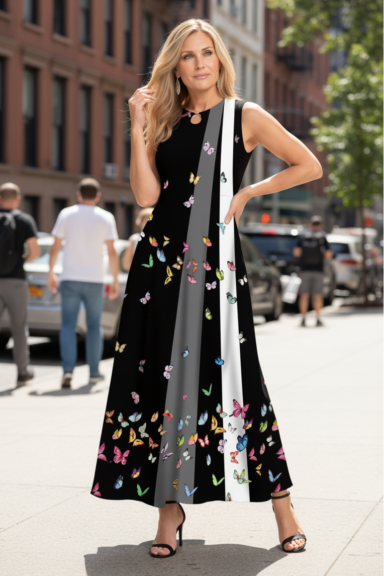 Flattering A-Line Maxi Dress