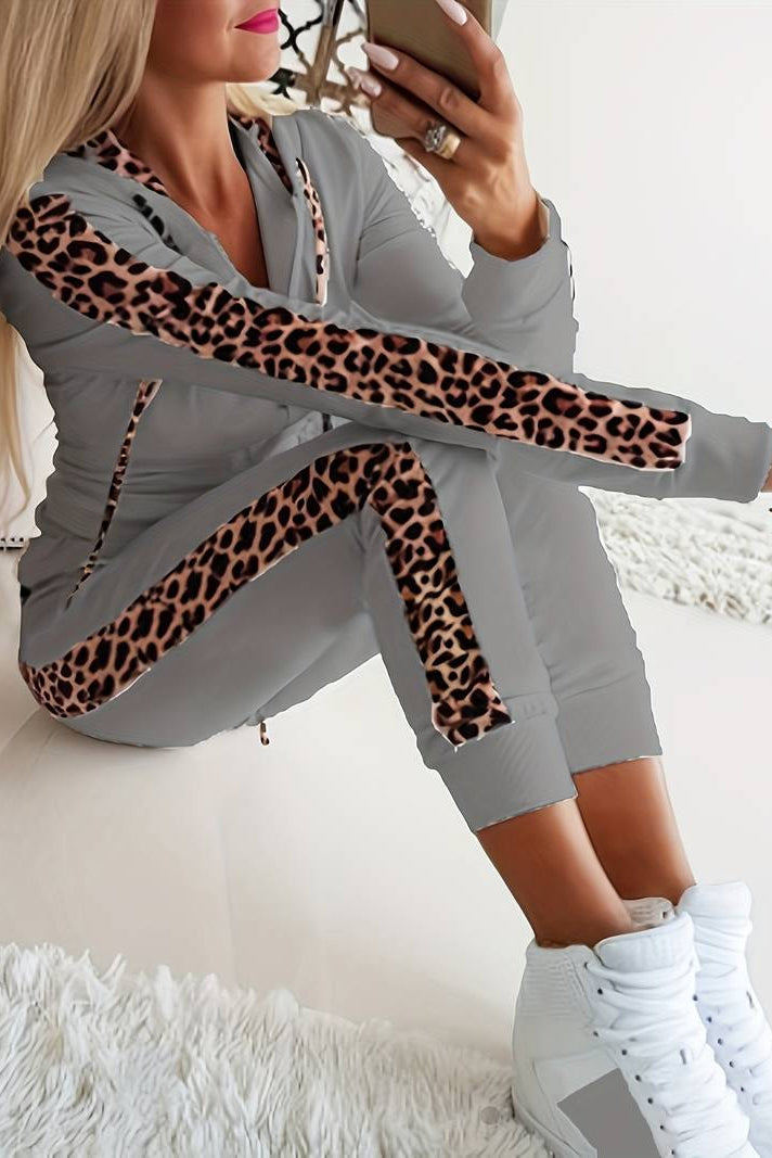 Leopard Print Tracksuit for Bold Comfort and Chic Athleisure Style 3