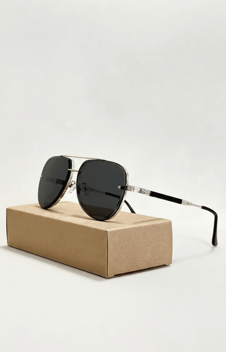 Lightweight Aviator Sunglasses with UV400 Protection and Anti-Reflective Lenses 8