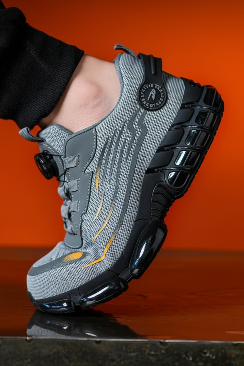 Lightweight Breathable Safety Shoes with Steel Toe Protection 2