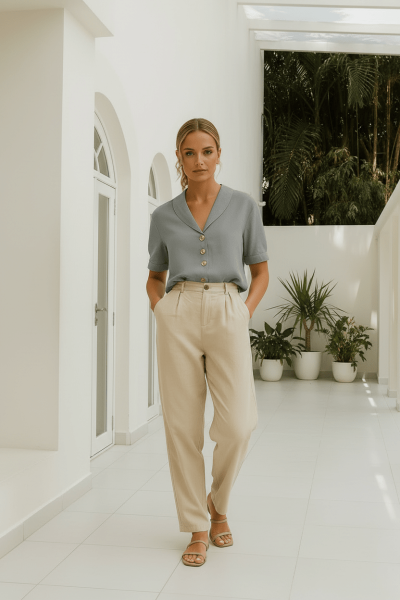 Lightweight Cotton-Linen T-Shirt for Effortless Summer Style 2