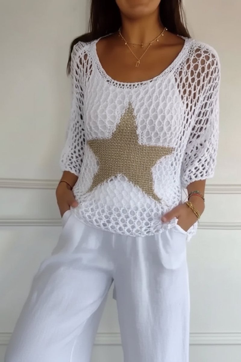 Lightweight Crochet Crop Top for Effortless Summer Style and Comfort 0