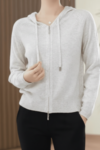 Lightweight Knitted Hoodie for Effortless Casual Layering and Comfort 5