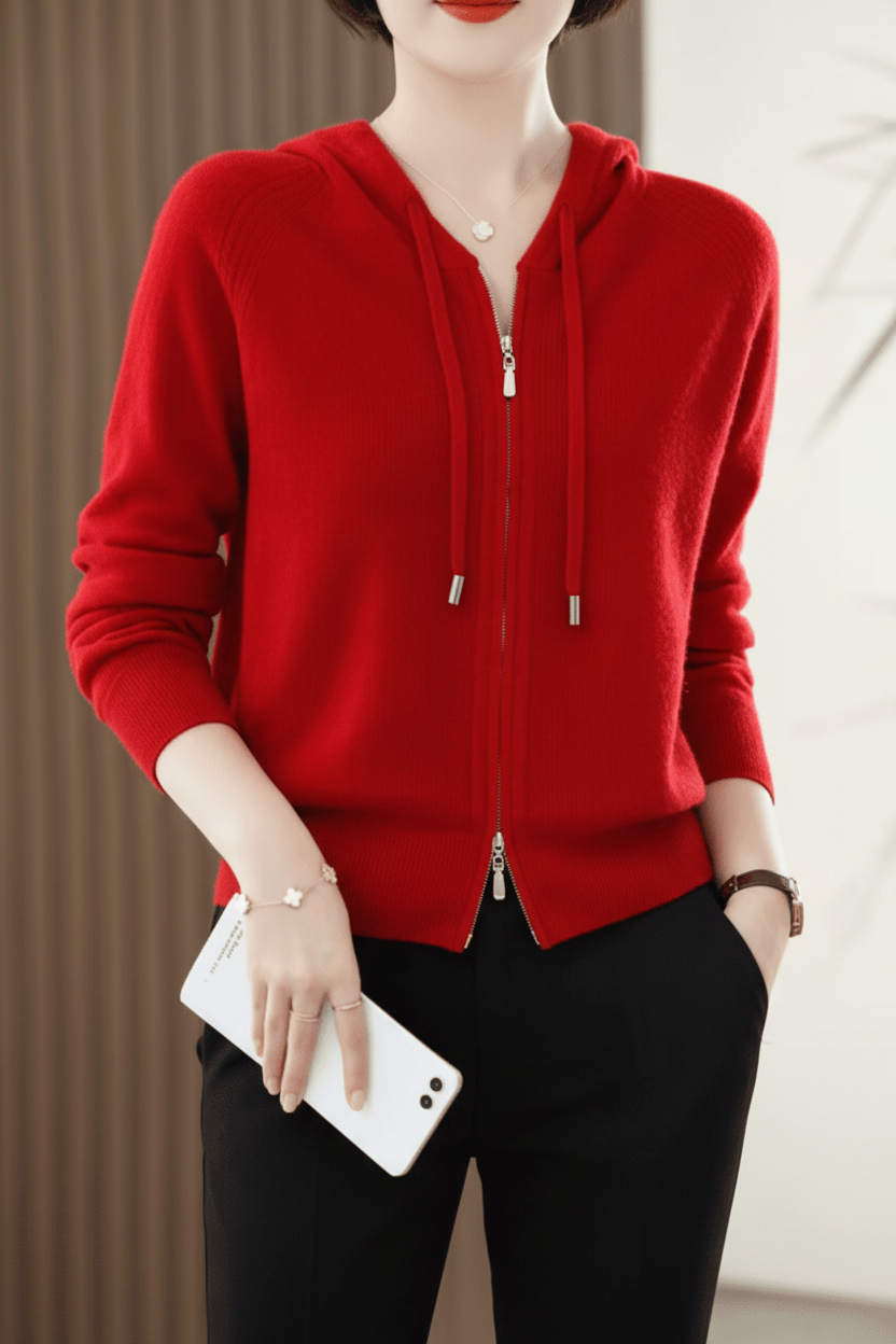 Lightweight Knitted Hoodie for Effortless Casual Layering and Comfort 7