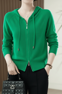 Lightweight Knitted Hoodie for Effortless Casual Layering and Comfort 8