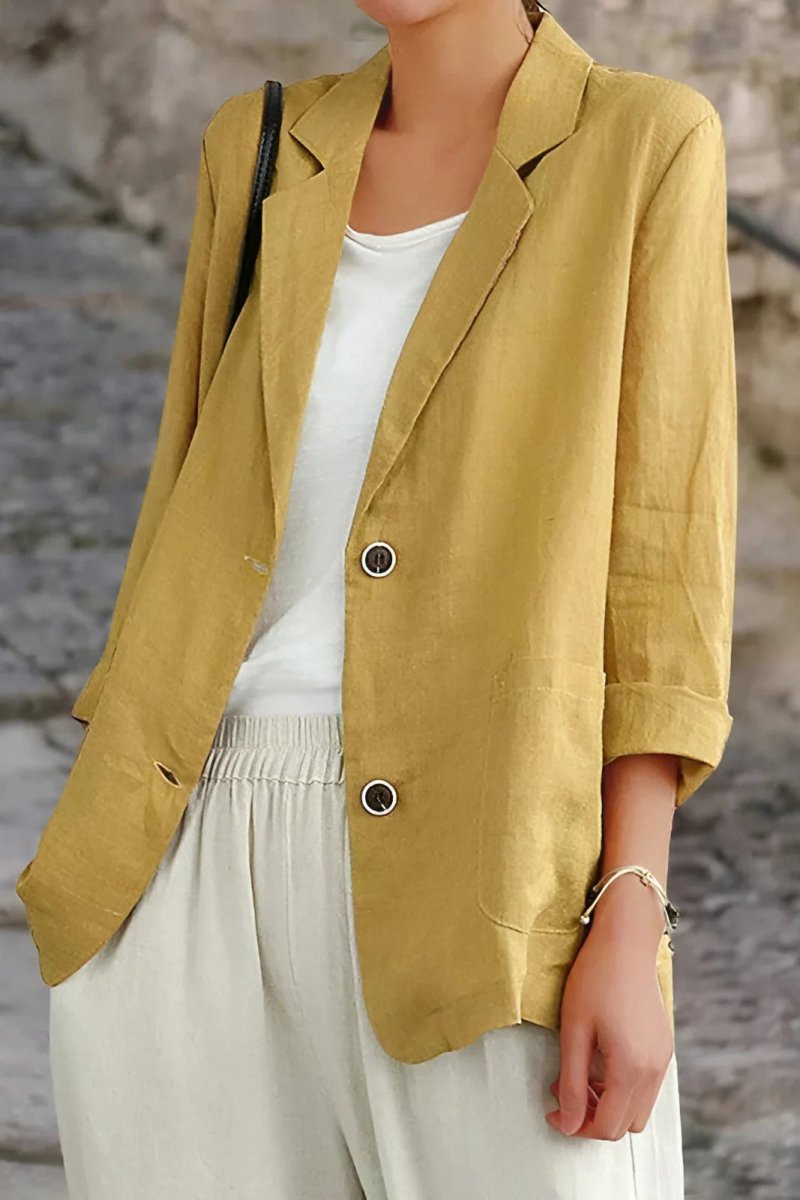 Lightweight Linen Blazer for Effortless Summer Sophistication 1