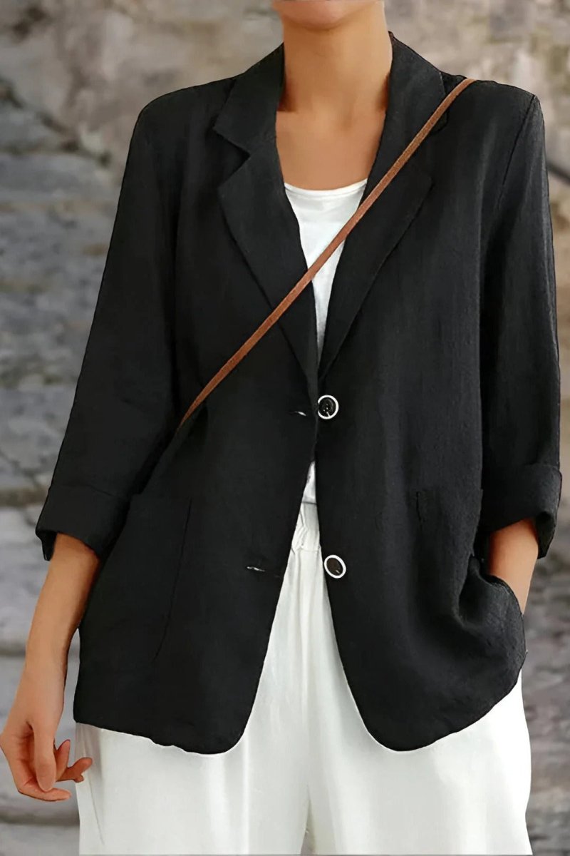 Lightweight Linen Blazer for Effortless Summer Sophistication 3