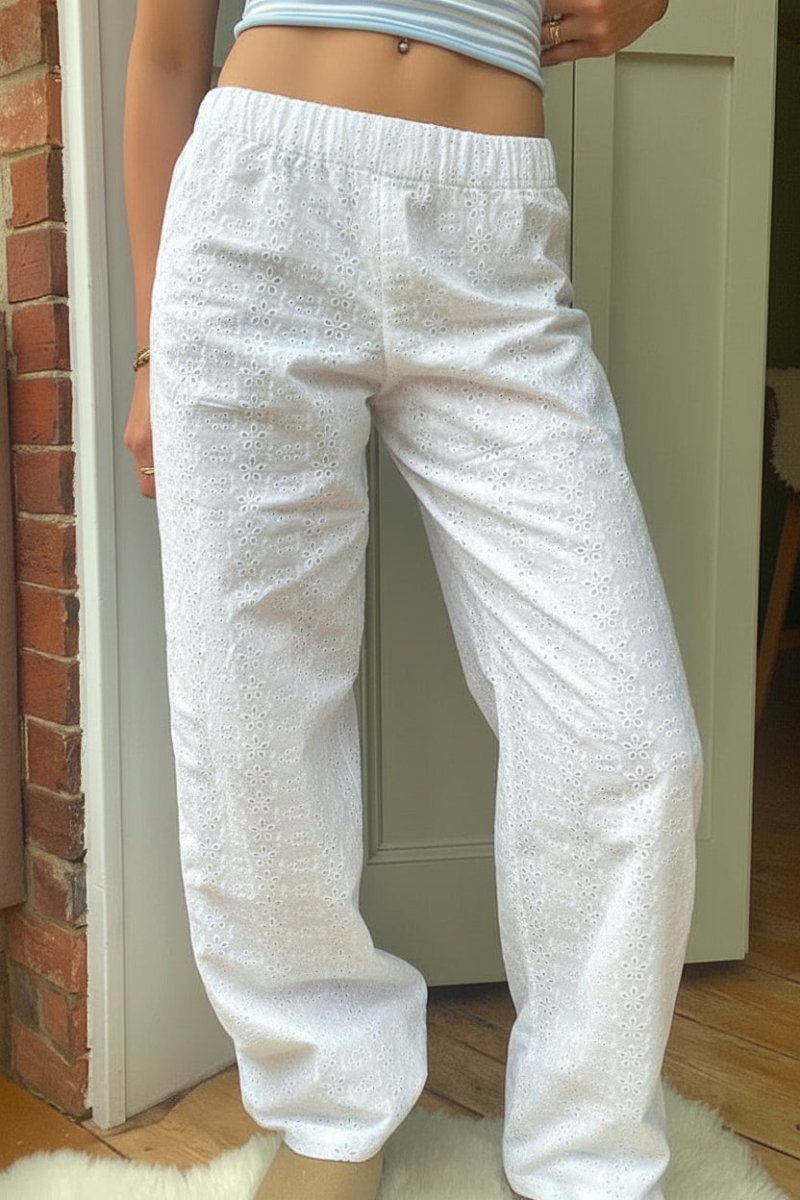 Lightweight Striped Pants for Effortless Warm Weather Style 0