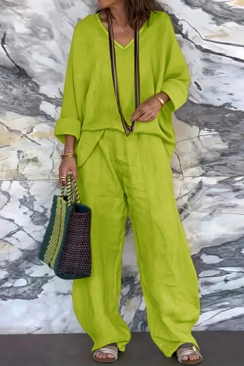Linen Summer Pantsuit for Effortless Style and Comfort 0