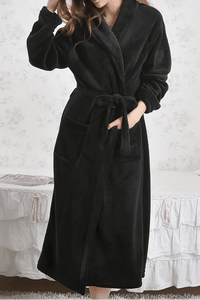 Long Premium Fleece Bathrobe for Ultimate Comfort and Warmth 8