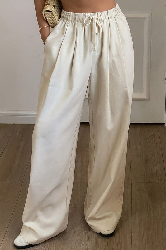Loose-Fit Linen Leisure Pants for Effortless Comfort 0