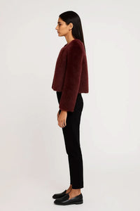 Hattie | Women's Cropped Faux Fur Jacket