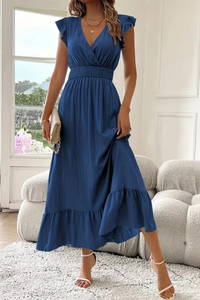 Airy Maxi Dress V Neck