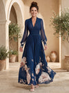 Twilight Whisper Pleated Maxi Dress