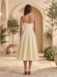Enchanted Bloom Gathered Midi Dress