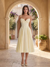 Enchanted Bloom Gathered Midi Dress