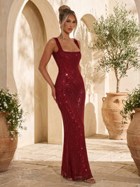 Serenity Flow Occasion Maxi Dress