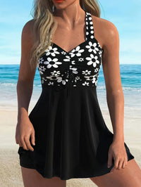 Strap Top Swim Shorts Set