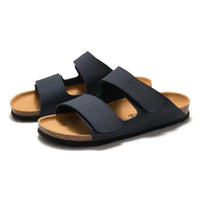 Arch Support Double Strap Slide Sandals