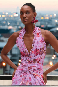 Graceful Maxi Dress with Flattering Flowing Silhouette