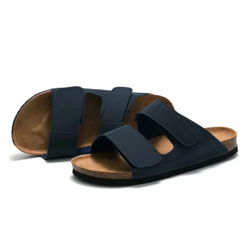 Arch Support Double Strap Slide Sandals