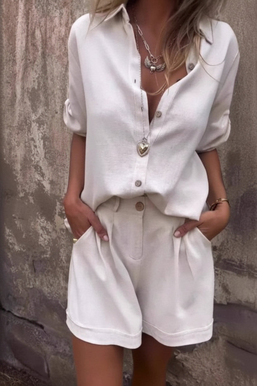 Airy Linen Two Piece Set