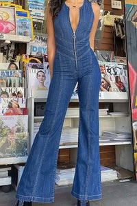 Sleek Deep Jumpsuit Vneck