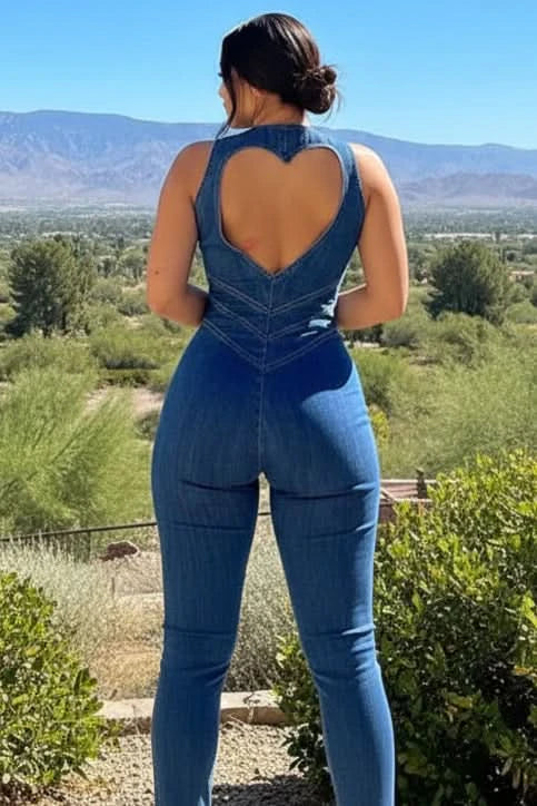 Sleek Deep Jumpsuit Vneck