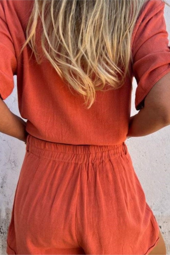 Airy Linen Two Piece Set