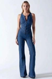 Sleek Deep Jumpsuit Vneck