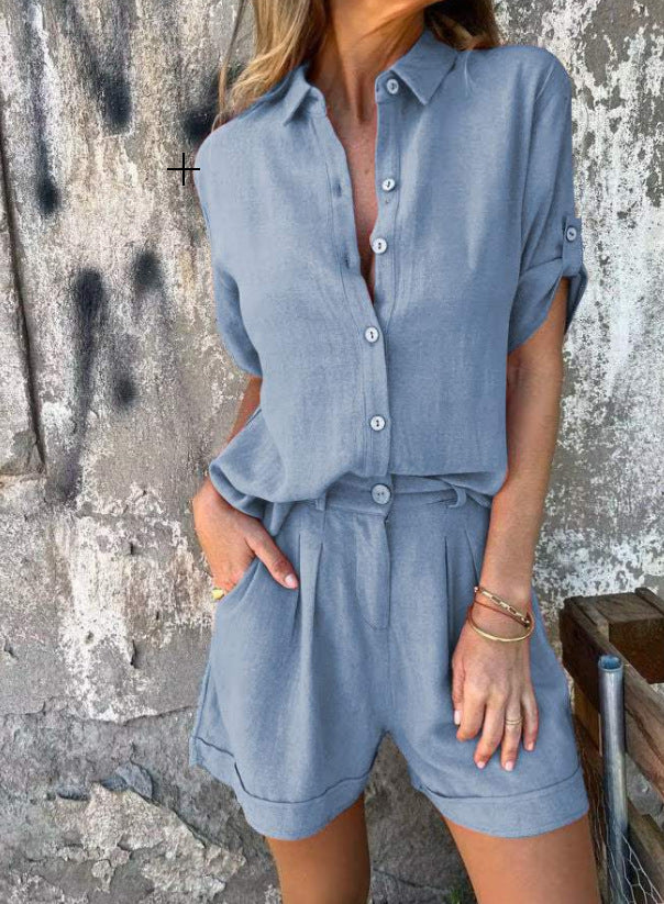 Airy Linen Two Piece Set