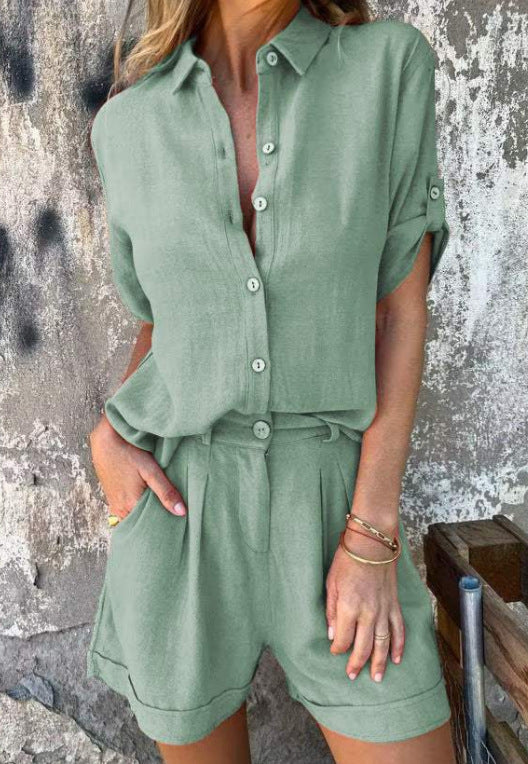 Airy Linen Two Piece Set