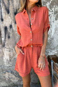 Airy Linen Two Piece Set
